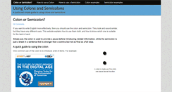 Desktop Screenshot of colonsemicolon.com