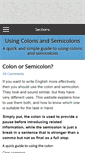 Mobile Screenshot of colonsemicolon.com